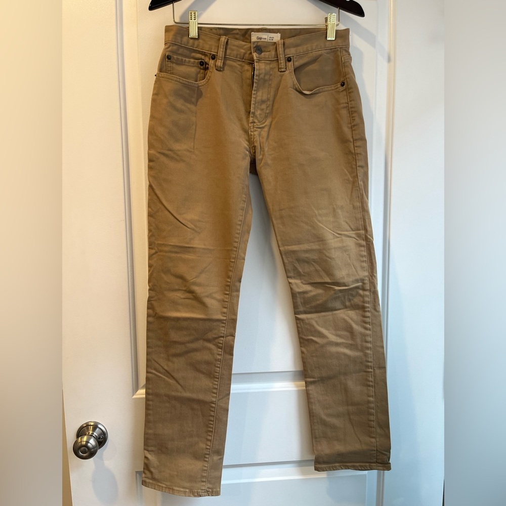 Gap Slim, Straight-Leg Khaki Jeans